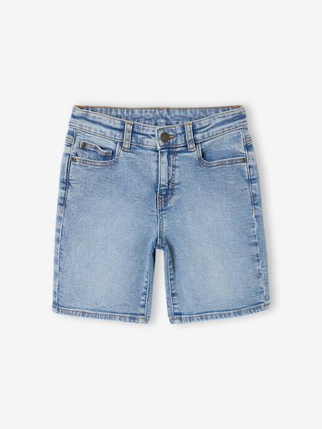 Bermuda en denim garçon taille ajustable double stone+stone 3 - vertbaudet enfant 