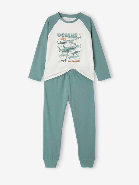 Lot de 2 pyjamas garçon en coton vert émeraude 5 - vertbaudet enfant 