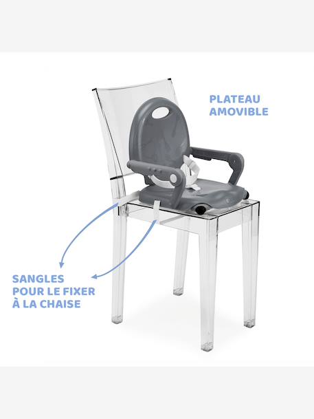 Rehausseur de chaise Pocket Snack anthracite+Sage 5 - vertbaudet enfant 