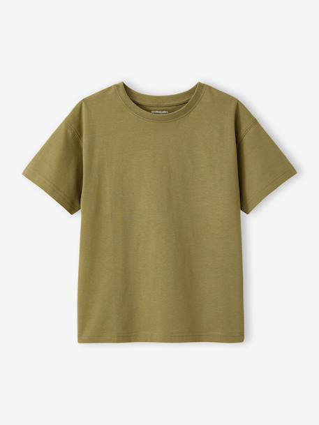 Lot de 3 t-shirts Basics garçon unis olive 2 - vertbaudet enfant 