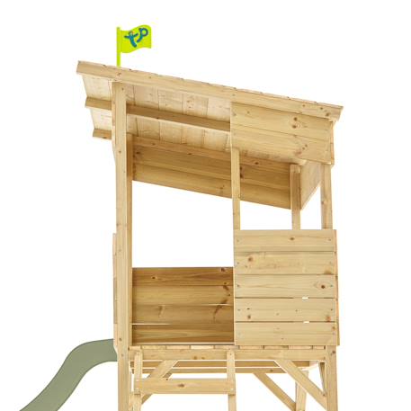 Cabane sur pilotis avec toboggan cimes bois fsc® Marron - vert kaki 4 - vertbaudet enfant 