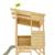 Cabane sur pilotis avec toboggan cimes bois fsc® Marron - vert kaki 4 - vertbaudet enfant 