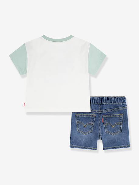 Ensemble short et T-shirt Levi's écru 2 - vertbaudet enfant 