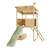 Cabane sur pilotis avec toboggan cimes bois fsc® Marron - vert kaki 1 - vertbaudet enfant 