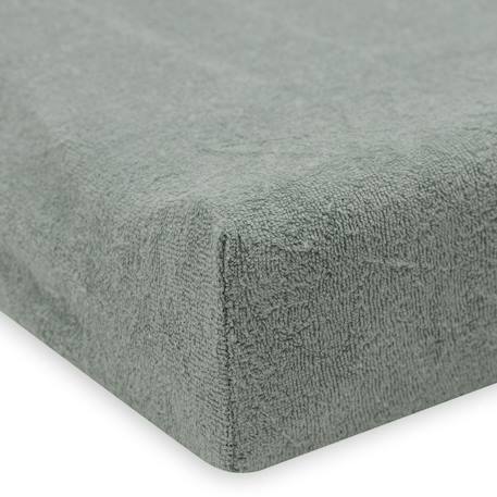 Lot de 2 housses de matelas à langer Vert d'eau, écru 5 - vertbaudet enfant 