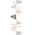 Sticker toise fanions Multicolore 1 - vertbaudet enfant 