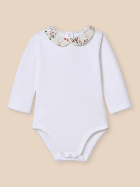 Body col en tissu liberty bébé - coton biologique Liberty elizabeth 1 - vertbaudet enfant 
