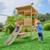 Cabane sur pilotis avec toboggan cimes bois fsc® Marron - vert kaki 2 - vertbaudet enfant 