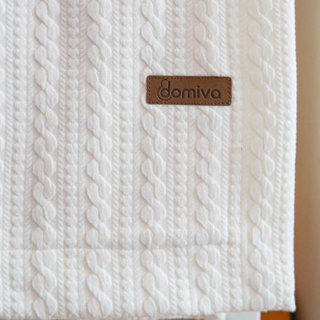 Couverture réversible pour enfant effet maille Crème 2 - vertbaudet enfant 