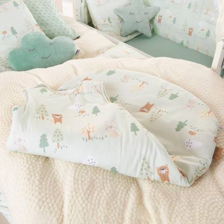 Gigoteuse sans manches en coton woodland buddies Vert pastel 3 - vertbaudet enfant 