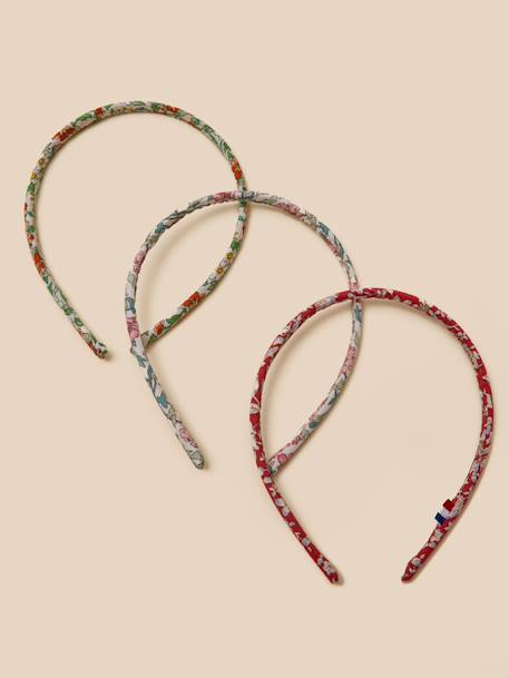 Bébé-Accessoires-Lot de 3 fins serre-têtes  en tissu liberty