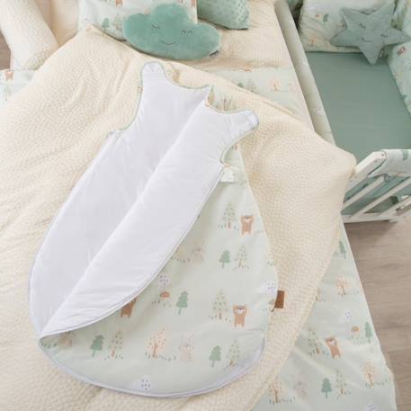 Gigoteuse sans manches en coton woodland buddies Vert pastel 5 - vertbaudet enfant 