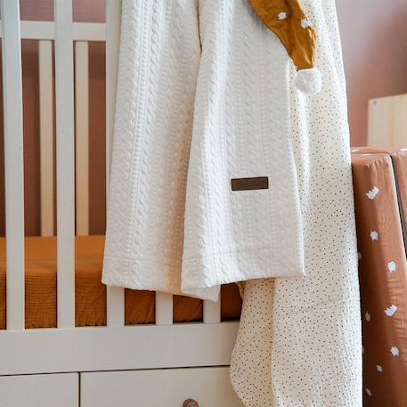 Couverture réversible pour enfant effet maille Crème 3 - vertbaudet enfant 