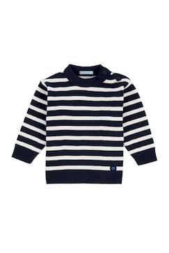 -Pull marin rayé  fouesnant bébé