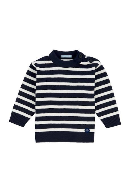 Pull marin rayé  fouesnant bébé Nature/braise+Nature/navire+Nature/reflet+Navire/nature 10 - vertbaudet enfant 