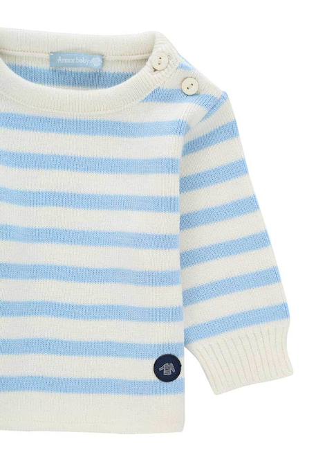 Pull marin rayé  fouesnant bébé Nature/braise+Nature/navire+Nature/reflet+Navire/nature 9 - vertbaudet enfant 