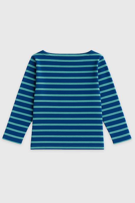 Marinière en coton rustique enfant Deep lake/marine+Lake arm/infini+Lantana/blanc+Suie/etamine 4 - vertbaudet enfant 