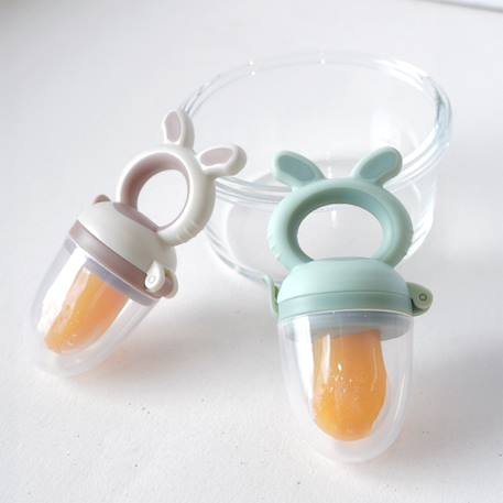 Grignoteur de fruits 4-en-1 foxy Beige+Bleu 4 - vertbaudet enfant 
