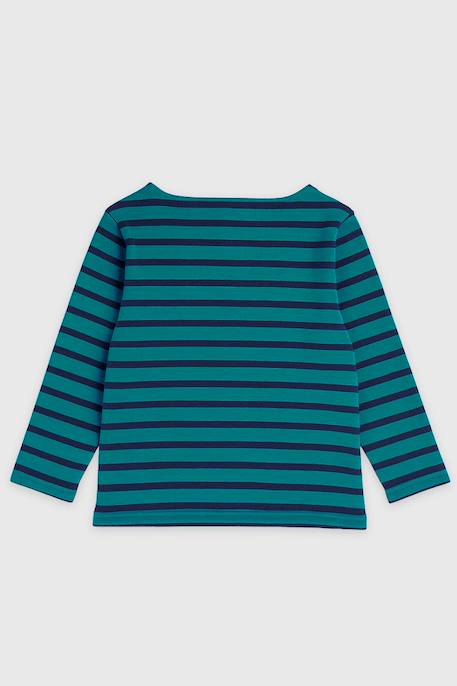 Marinière en coton rustique enfant Deep lake/marine+Lake arm/infini+Lantana/blanc+Suie/etamine 2 - vertbaudet enfant 