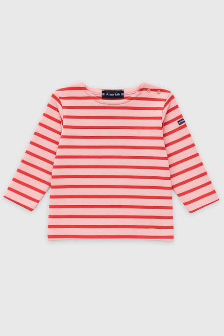 Marinière en coton épais bébé Azalea/admiral+Blanc/citronella+Blanc/orange armor+Blanc/pêche+Flamingo plume/scooter 9 - vertbaudet enfant 