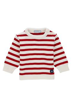 -Pull marin rayé  fouesnant bébé