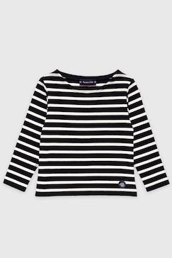Garçon-T-shirt, polo, sous-pull-Marinière en coton rustique enfant