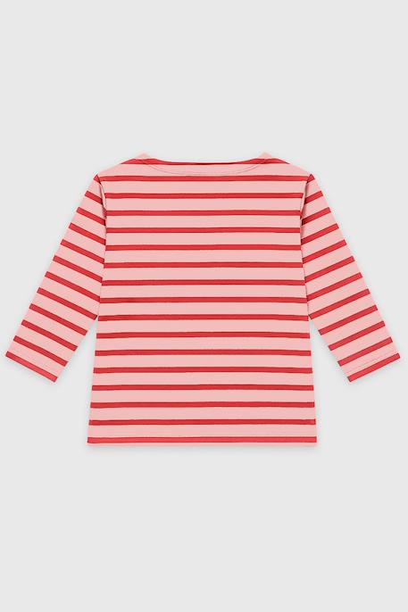 Marinière en coton épais bébé Azalea/admiral+Blanc/citronella+Blanc/orange armor+Blanc/pêche+Flamingo plume/scooter 10 - vertbaudet enfant 