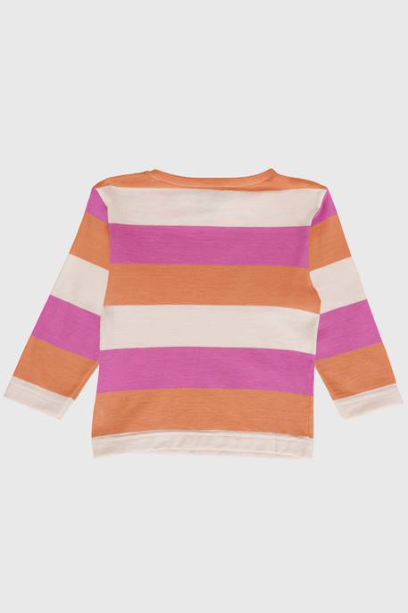 Marinière larges rayures en coton bébé Blanc / sequoia / cobalto+Scotch / coral gold / lupi 4 - vertbaudet enfant 