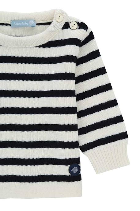 Pull marin rayé  fouesnant bébé Nature/braise+Nature/navire+Nature/reflet+Navire/nature 6 - vertbaudet enfant 
