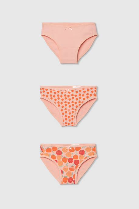 Pack de 3 culottes en coton imprimé Multicolore 1 - vertbaudet enfant 