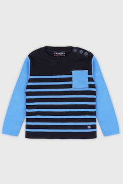 -Pull marin rayé en coton enfant