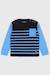 Pull marin rayé en coton enfant - marine deep/ blue saphir 1 - vertbaudet enfant 