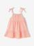 Robe bébé fille bretelles coton bio beige+rayé rose 6 - vertbaudet enfant 