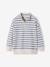 Sweat garçon col montant zippe rayé bleu 3 - vertbaudet enfant 