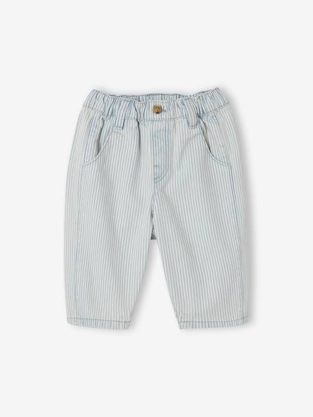 Ensemble polo pantalon bébé garçon rayé bleu 5 - vertbaudet enfant 