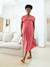 Robe longue grossesse et allaitement bleu grisé+rose 7 - vertbaudet enfant 