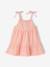 Robe bébé fille bretelles coton bio beige+rayé rose 7 - vertbaudet enfant 