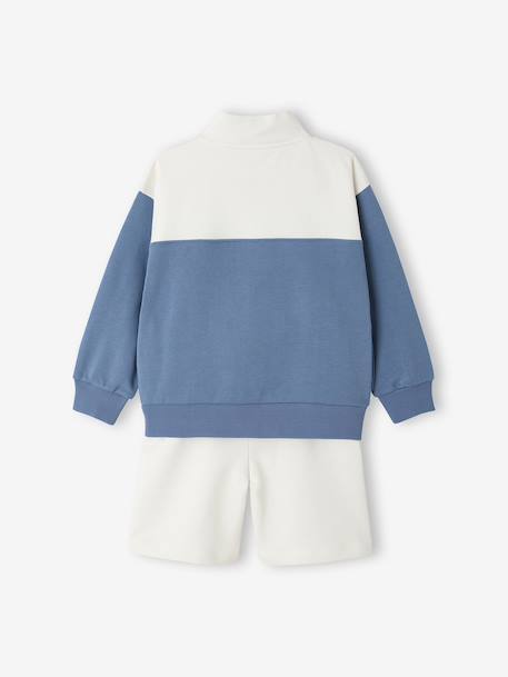 Ensemble short sweat garçon bleu moyen 5 - vertbaudet enfant 