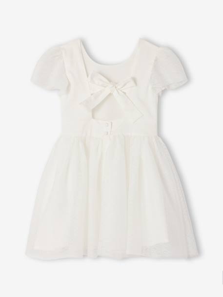 Robe de cérémonie fille blanc 3 - vertbaudet enfant 