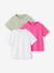 Lot de 3 tee-shirts fille unis écru+rose pâle 1 - vertbaudet enfant 