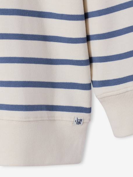 Sweat garçon col montant zippe rayé bleu 6 - vertbaudet enfant 