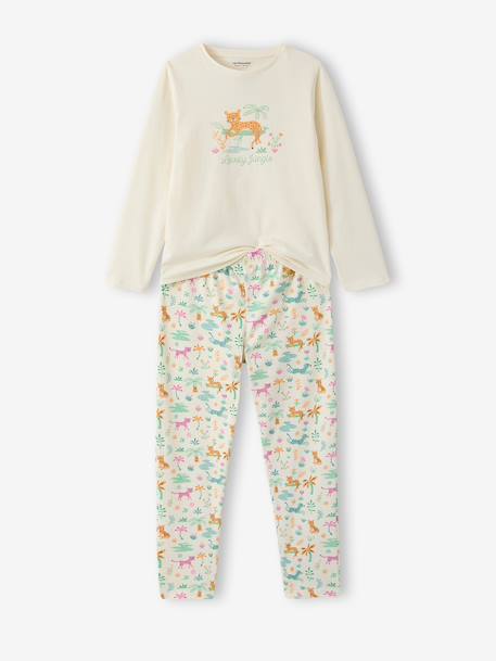 Lot de 2 pyjamas jungle fille écru 7 - vertbaudet enfant 