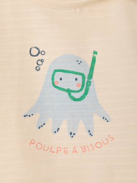 T-shirt bébé garçon motif animalier écru+vanille 3 - vertbaudet enfant 