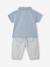 Ensemble polo pantalon bébé garçon rayé bleu 6 - vertbaudet enfant 