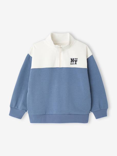 Ensemble short sweat garçon bleu moyen 2 - vertbaudet enfant 