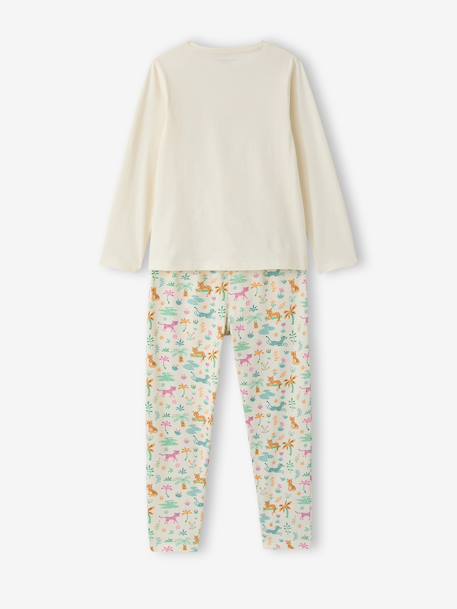 Lot de 2 pyjamas jungle fille écru 11 - vertbaudet enfant 
