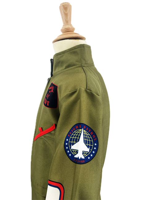 Déguisement pilote - fighter pilot 5-7 ans Vert kaki 4 - vertbaudet enfant 