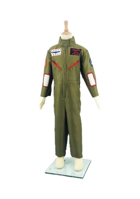 Déguisement pilote - fighter pilot 5-7 ans Vert kaki 3 - vertbaudet enfant 