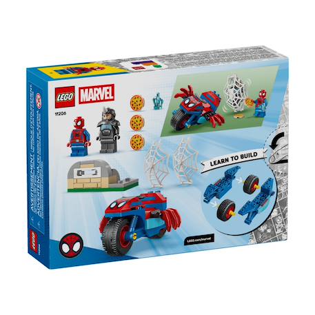 Spidey sur sa moto contre rhino 11206 Multicolore 6 - vertbaudet enfant 