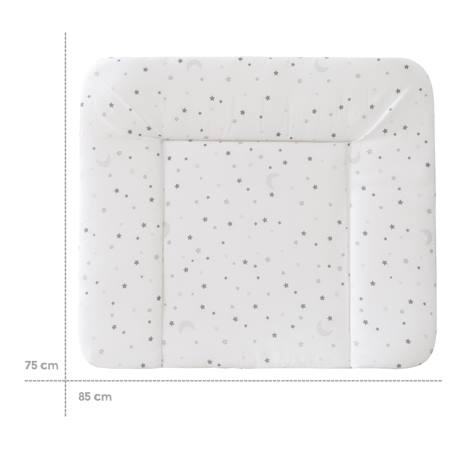 Matelas à langer imprimé Blanc - Étoiles LITTLE STARS+Blanc - Étoiles STERNENZAUBER+Blanc - gris / lapin miffy+Gris / pois+Vert pastel - woodland buddies 5 - vertbaudet enfant 